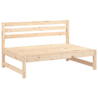 Juego de muebles de jardín 2 piezas madera maciza de pino