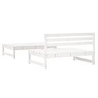 Juego de muebles de jardín 2 piezas madera maciza pino blanco