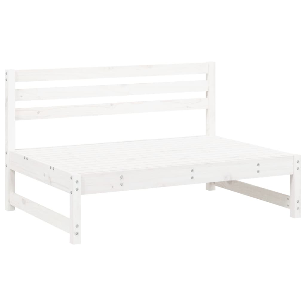 Juego de muebles de jardín 2 piezas madera maciza pino blanco