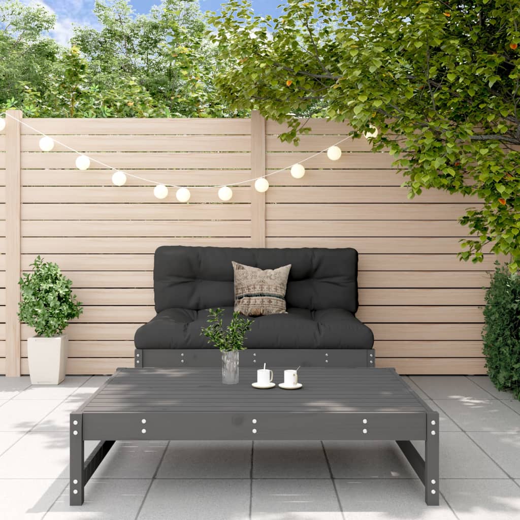 2-piece garden furniture set solid pine wood
