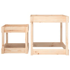 Mesas de arena 2 uds madera maciza de pino
