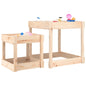 Mesas de arena 2 uds madera maciza de pino