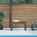 Banco de jardín de madera maciza de pino 108x35x45 cm