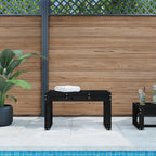 Banco de jardín de madera maciza de pino 108x35x45 cm