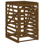 Cobertizo cubos de basura madera pino marrón miel 84x90x128,5cm