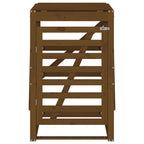 Cobertizo cubos de basura madera pino marrón miel 84x90x128,5cm