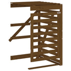 Extensión para cobertizo de cubo basura madera pino marrón miel