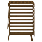 Extensión para cobertizo de cubo basura madera pino marrón miel