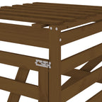 Extensión para cobertizo de cubo basura madera pino marrón miel