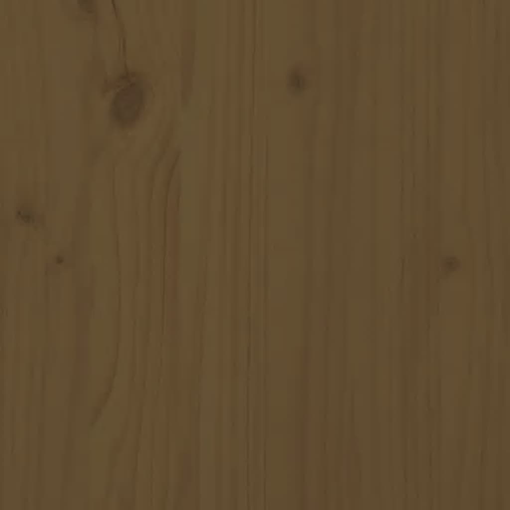 Extensión para cobertizo de cubo basura madera pino marrón miel