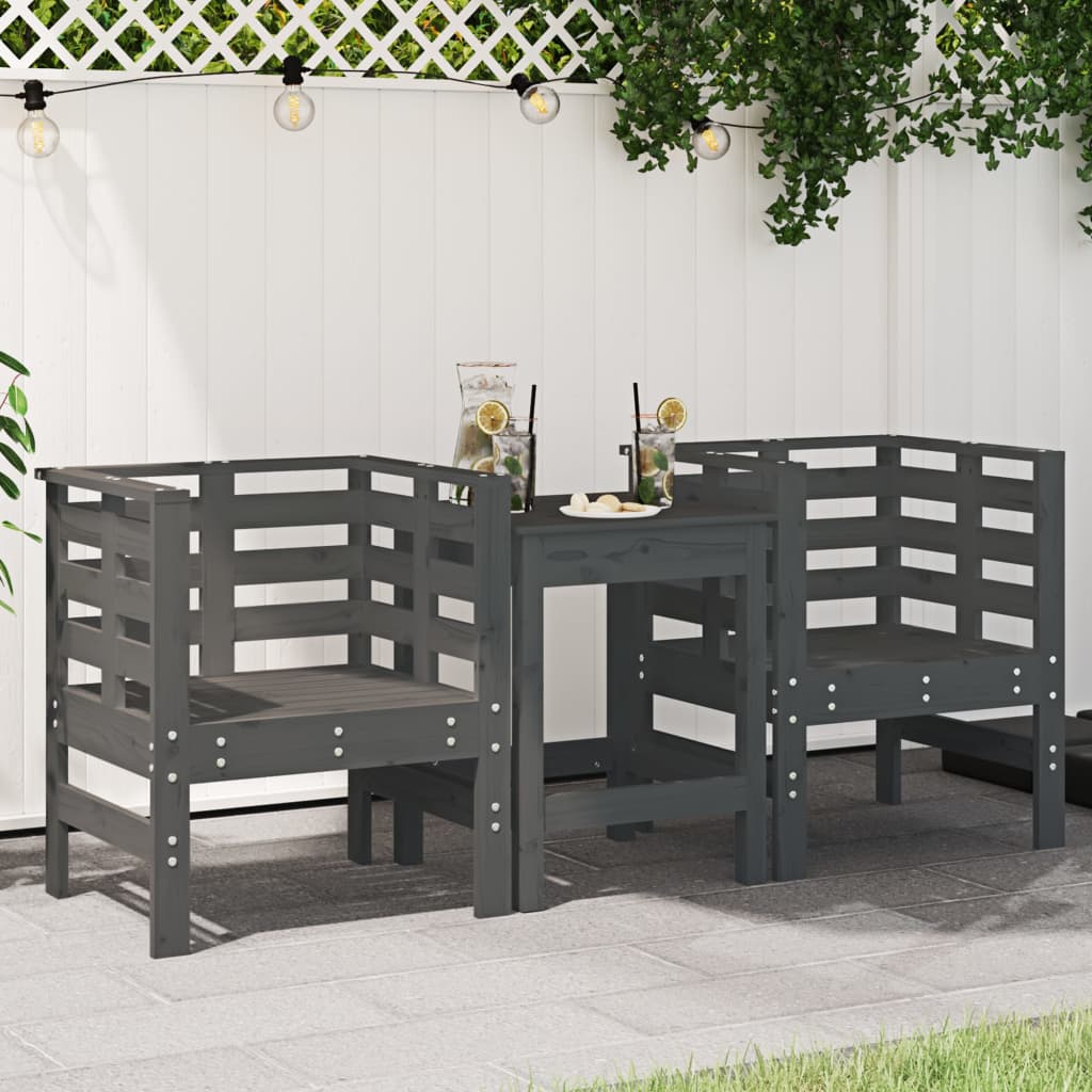 Sillas de jardín 2 uds madera maciza de acacia 59x55x85 cm