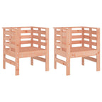 Sillas de jardín 2 uds madera abeto Douglas 61,5x53x71 cm