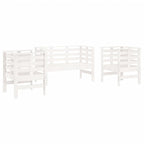 Juego de muebles de jardín 3 pzas madera maciza de pino blanco