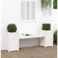 Banco con jardineras madera maciza de pino 184,5x39,5x56,5 cm