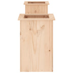 Banco con jardineras madera maciza de pino 184,5x39,5x56,5 cm