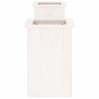 Banco con jardineras madera de pino blanco 184,5x39,5x56,5 cm