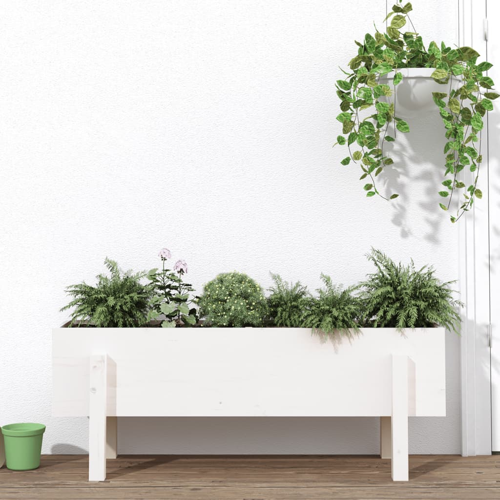 Arriate elevado de jardín madera abeto Douglas 119,5x40x39 cm