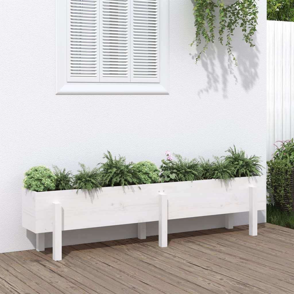 Arriate elevado de jardín madera abeto Douglas 119,5x40x39 cm