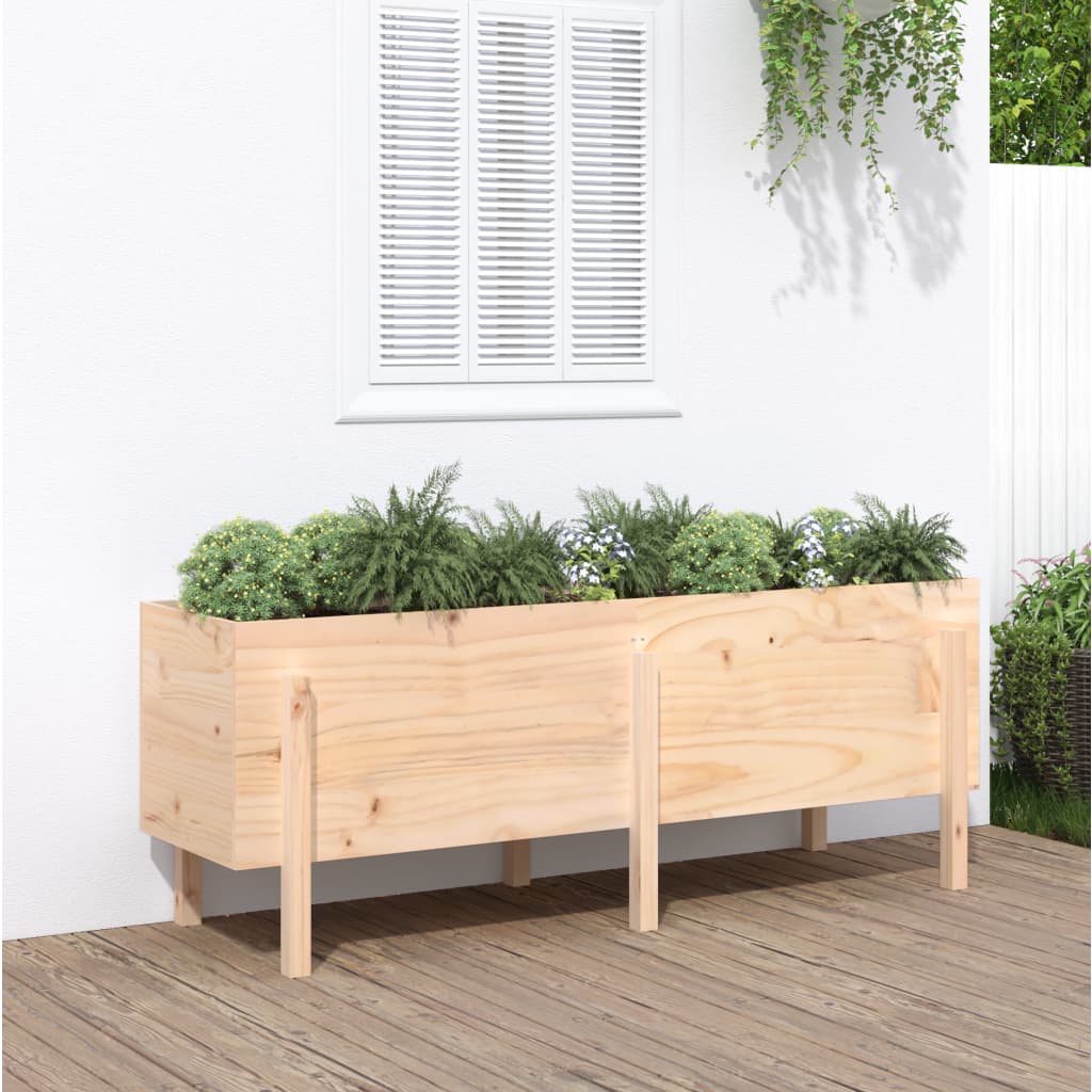 Arriate elevado de jardín madera abeto Douglas 119,5x40x39 cm