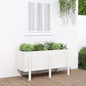 Canteiro de jardim elevado em madeira de abeto Douglas 119,5x40x39 cm