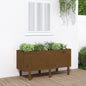 Canteiro de jardim elevado em madeira de abeto Douglas 119,5x40x39 cm