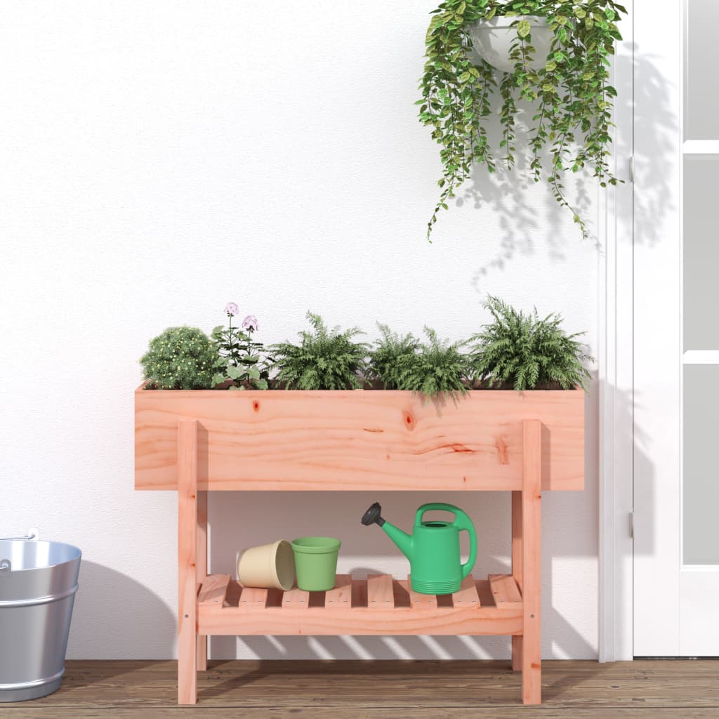 Arriate elevado de jardín madera abeto Douglas 119,5x40x39 cm