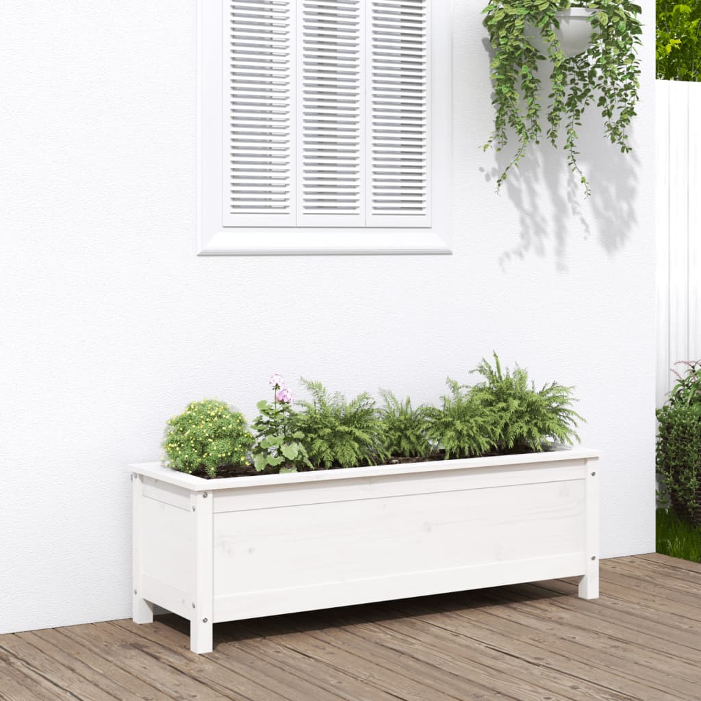 Arriate elevado de jardín madera abeto Douglas 119,5x40x39 cm