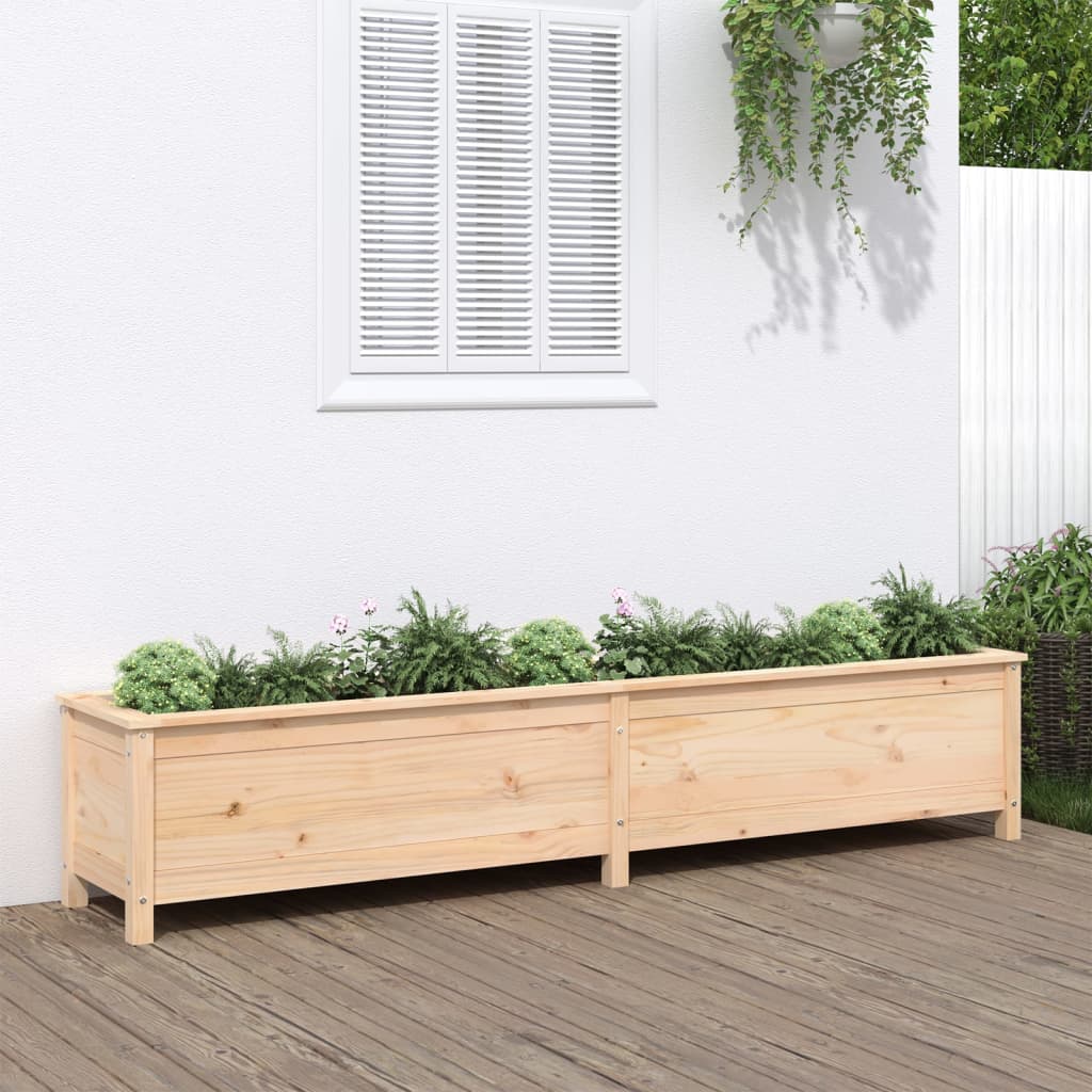 Arriate elevado de jardín madera abeto Douglas 119,5x40x39 cm
