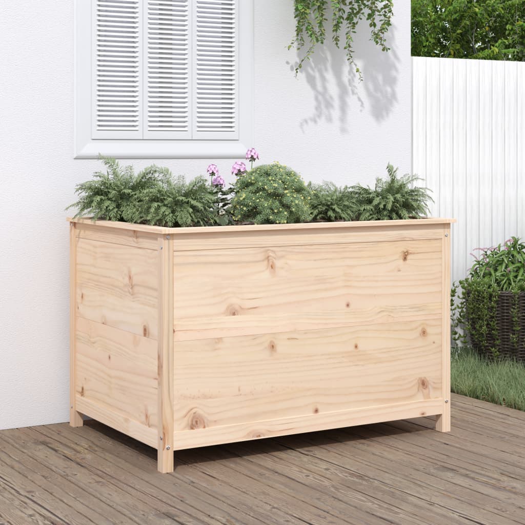 Arriate elevado de jardín madera abeto Douglas 119,5x40x39 cm