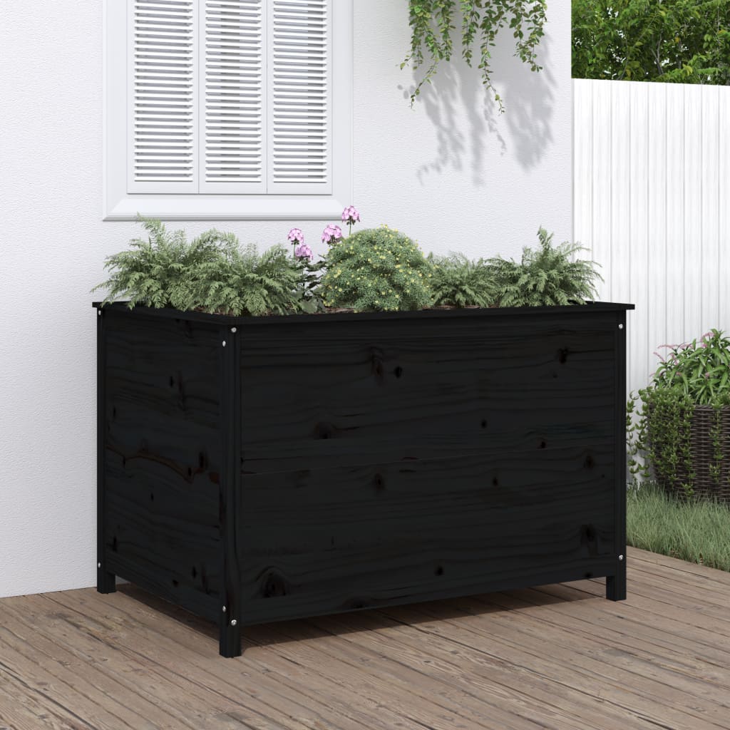 Arriate elevado de jardín madera abeto Douglas 119,5x40x39 cm