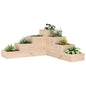 Jardinera 4 niveles madera maciza de pino blanca 80,5x79x36 cm