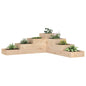 4-tier garden planter, 106 x 104.5 x 36 cm, solid pine wood