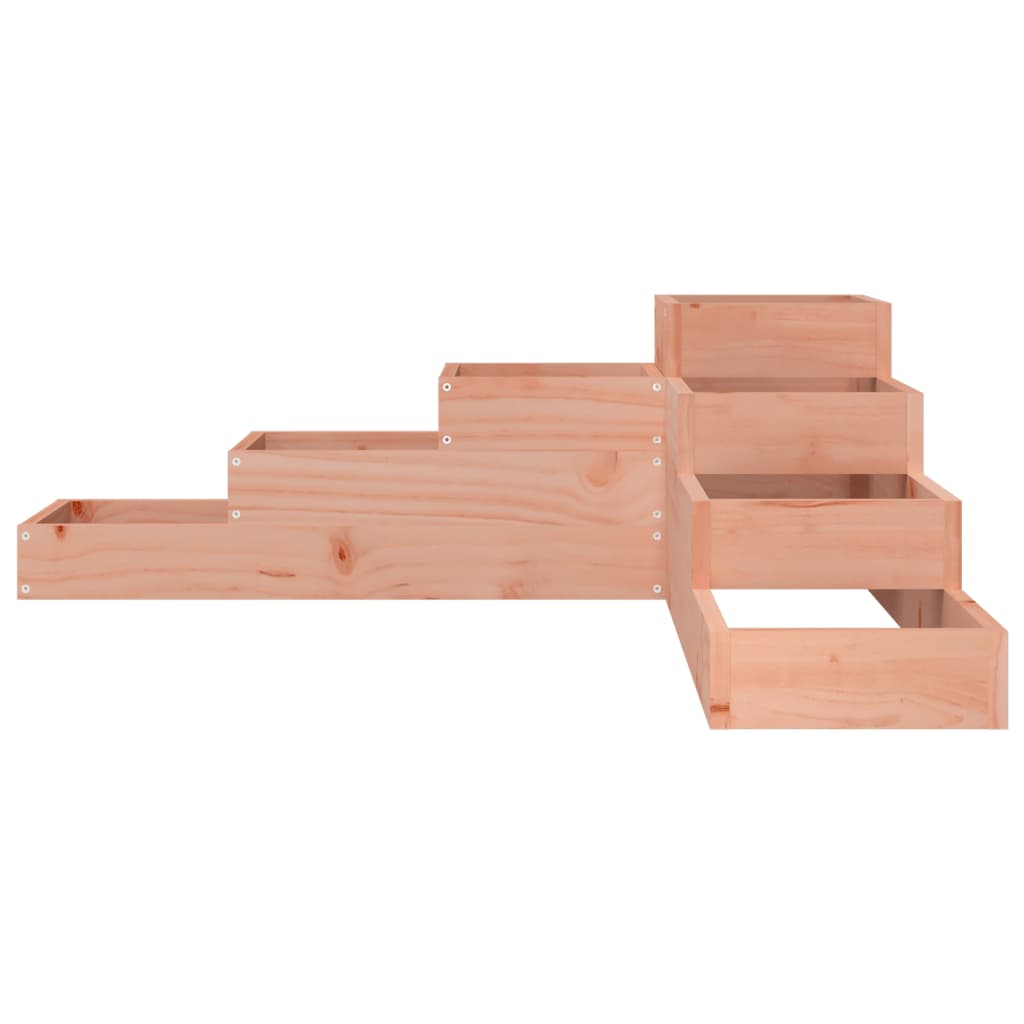 Jardinera de jardín de 4 niveles, 106 x 104,5 x 36 cm, madera maciza Douglas