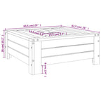 Cubierta para base de sombrilla madera maciza de pino