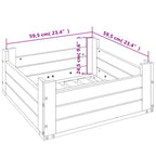 Cubierta para base de sombrilla madera maciza de pino