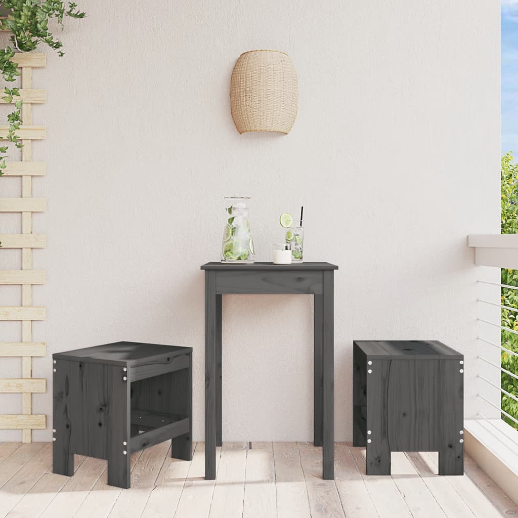 Garden stools 2 pcs Douglas fir wood 40x36x45 cm