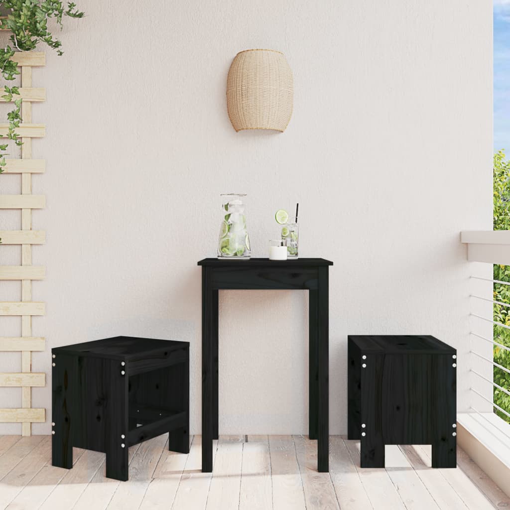 Garden stools 2 pcs Douglas fir wood 40x36x45 cm