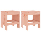 Taburetes de jardín 2 uds madera de abeto Douglas 40x36x45 cm