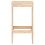 Taburetes altos de cocina 2 uds madera maciza pino 40x36x75 cm