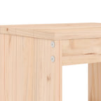 Taburetes altos de cocina 2 uds madera maciza pino 40x36x75 cm