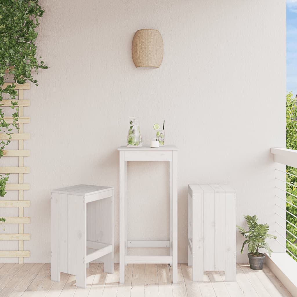 Kitchen bar stools 2 pcs solid pine wood 40x36x75 cm