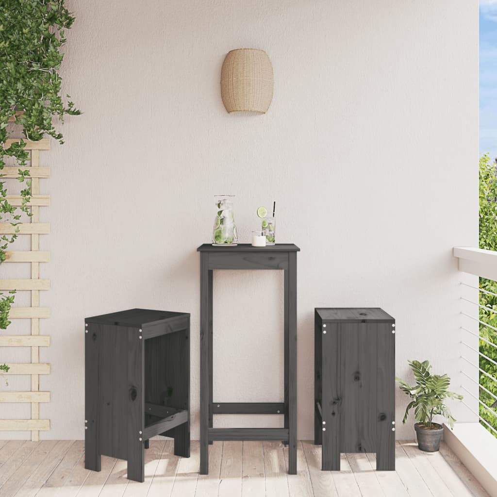 Kitchen bar stools 2 pcs solid pine wood 40x36x75 cm