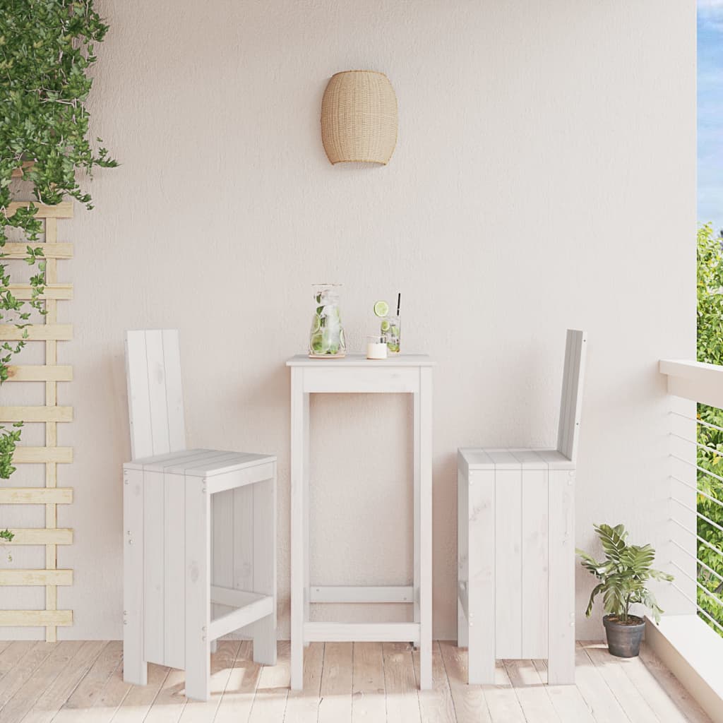 Kitchen bar stools 2 pcs solid pine wood 40x36x75 cm