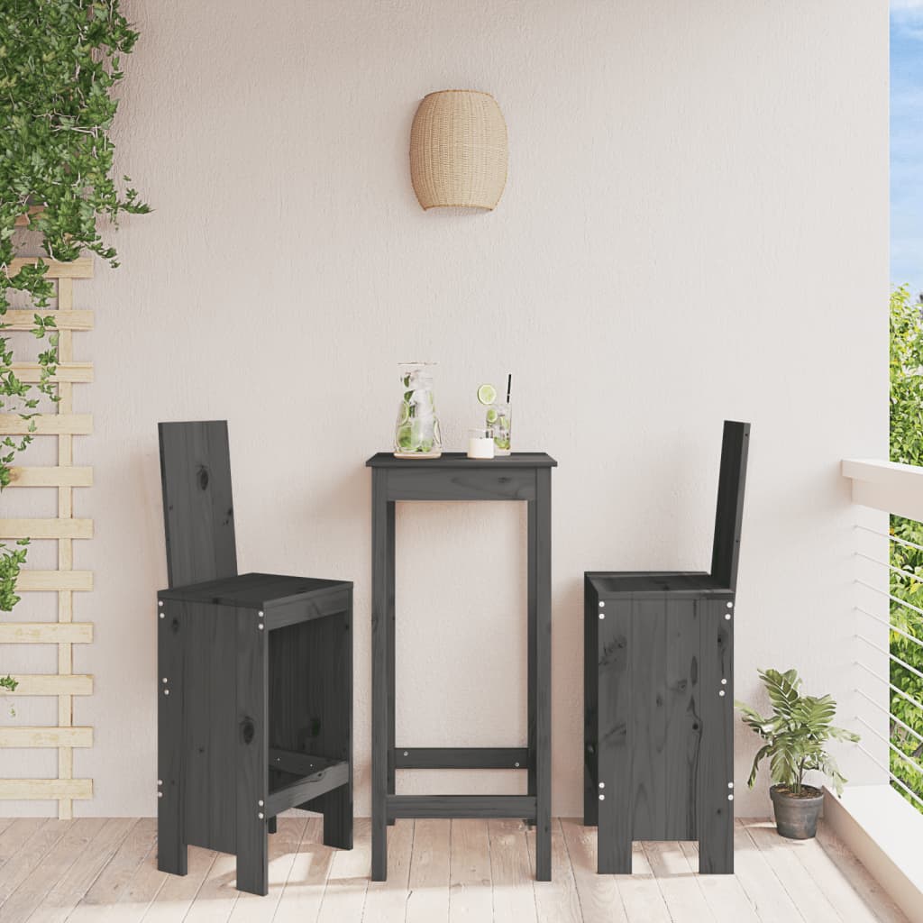 Kitchen bar stools 2 pcs solid pine wood 40x36x75 cm