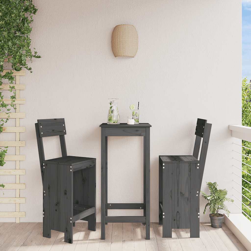 Kitchen bar stools 2 pcs solid pine wood 40x36x75 cm