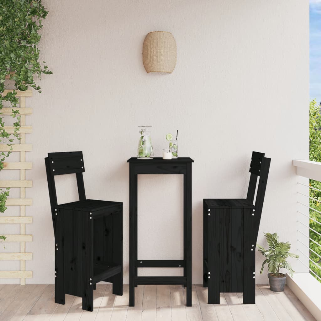 Kitchen bar stools 2 pcs solid pine wood 40x36x75 cm