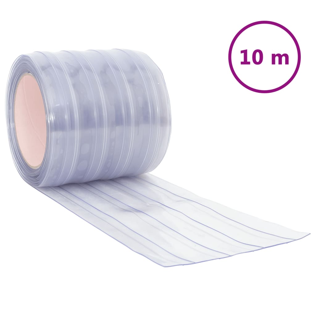 Burlete para puerta PVC transparente 200x1,6 mm 10 m