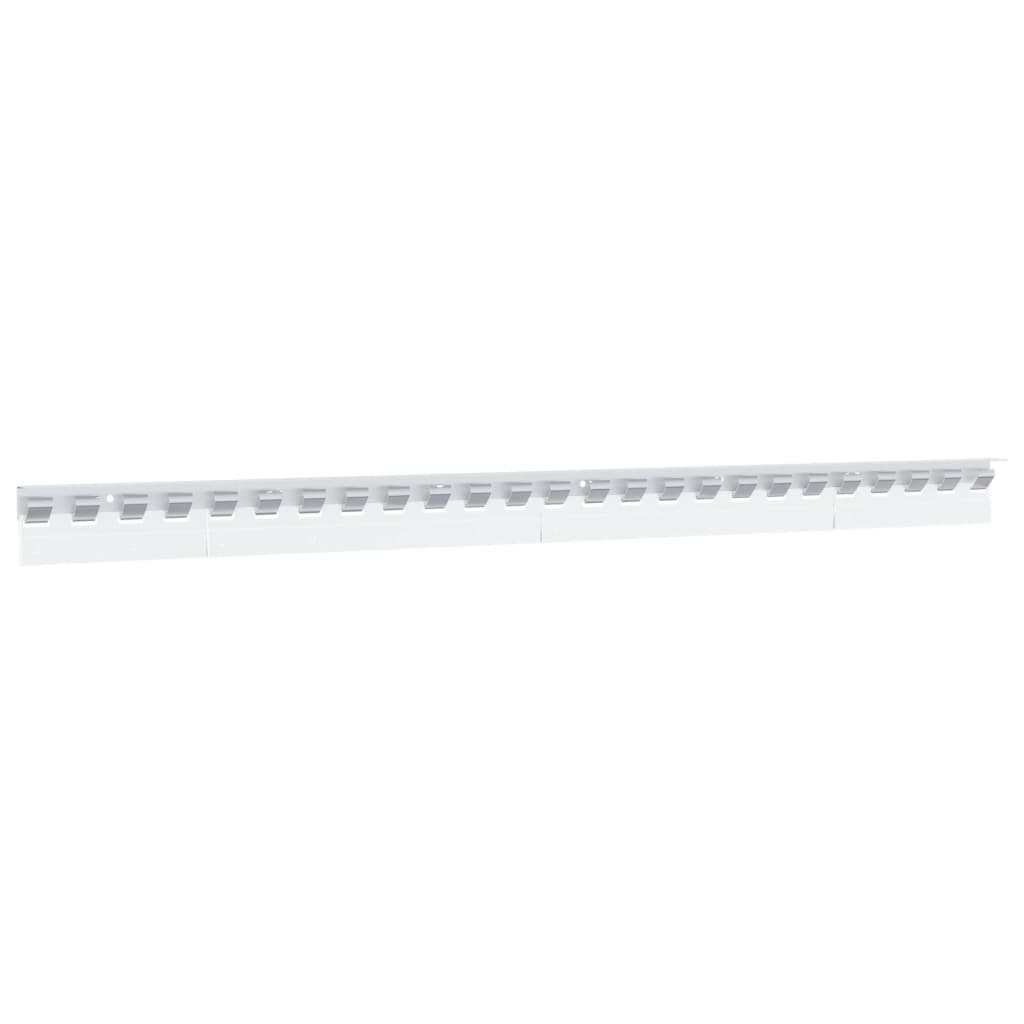 Riel de cortina acero inoxidable plateado 1 m