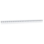 Riel de cortina acero inoxidable plateado 1 m