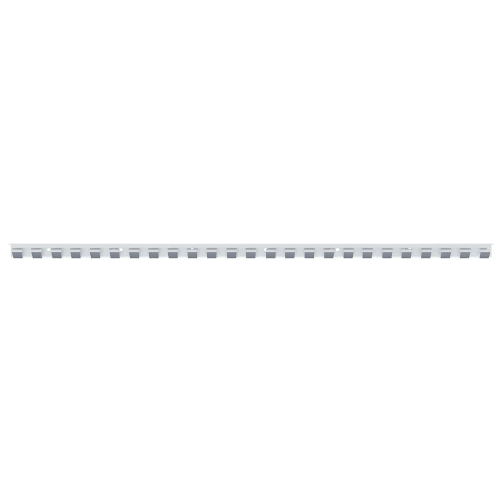 Riel de cortina acero inoxidable plateado 1 m
